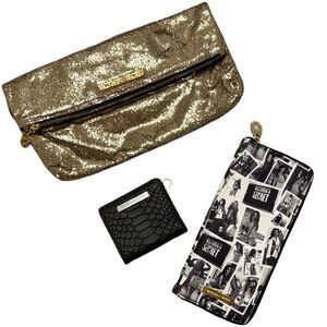 Victoria's Secret Lot – 1 Sequin Clutch & 2 Wallets